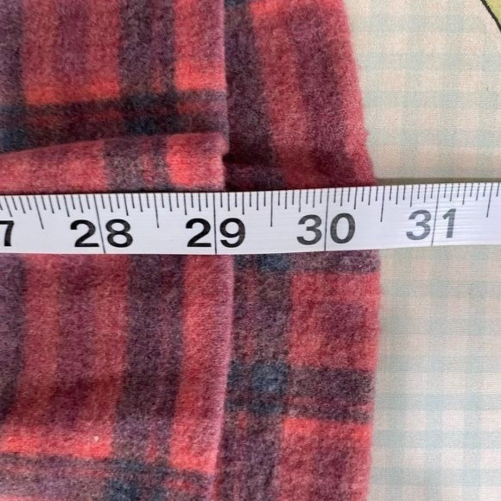 Lane Bryant ladies pink plaid long sleeve turtleneck blouse top size 18/20 - Picture 8 of 15